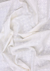 Elite Men China Boski Embroidered 6 Pound Grey Selvage - Off White