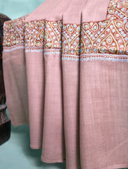 Pashmina Kashmiri Border Shawl D#169 - Skin