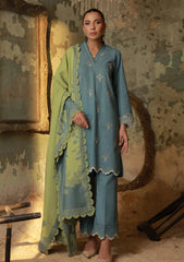 Winter - Sahar - Fall Edit - Embroidered 25 - AW1-25#Z13 - Aqua Meadow