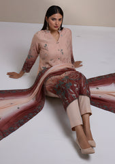 Formals - Riwaj - Imported Silk - 2 Pcs Suit - D#01 - P Peach
