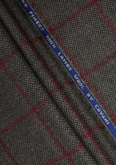 Cavani Tweed Silver Cloud Thai Finest Lambs Wool Fabric - R Brown