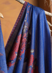 Pashmina Jamawar Shawl D#118 - Ink Blue