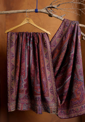 Pashmina Jamawar Shawl D#16 - Magenta