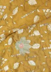 Indian Georgette Raw Silk Resham Dhaga Zari And Gotta Work - ASPL#134