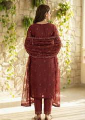 Formals - Riwaj - Fancy Bamber Chiffon - 2 Pcs Suit - CBD#01 - Maroon