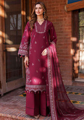 Lawn Collection - Farasha - Dastoor - FD24#01 - RUBY GLAM