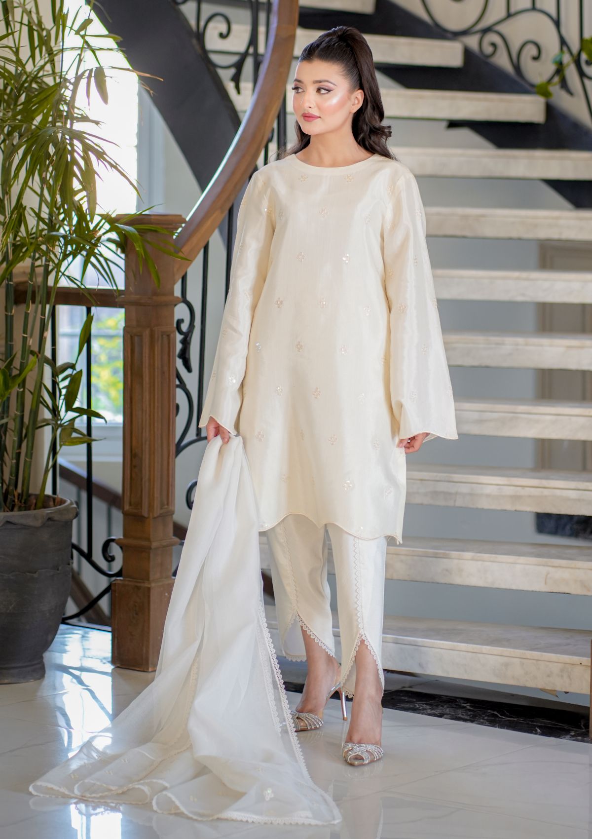 Pret Collection - Fozia Khalid - Silkspire - FKS#02 - BLISS (WHITE)