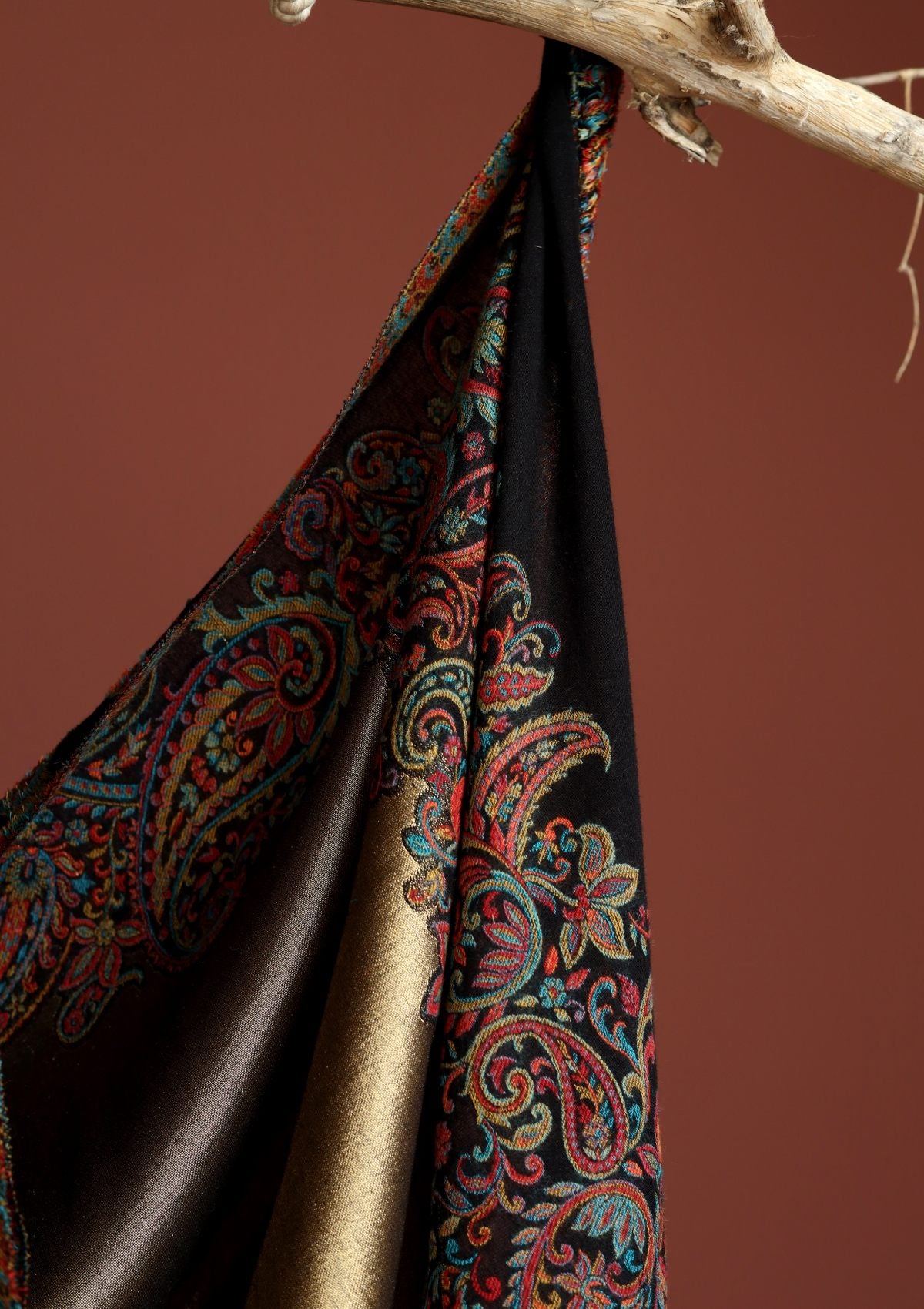 Pashmina Zari Jamawar Shawl D - 66