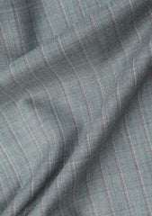Drago Luxury Micron Super 160's Wool & Silk Fabric - R Grey