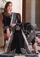 Winter - Noor by Saadia Asad - Pashmina Shawl 25 - NSP#07 - Obsidian