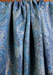 Pashmina Zari Jamawar Shawl D#22 - L Ferozi