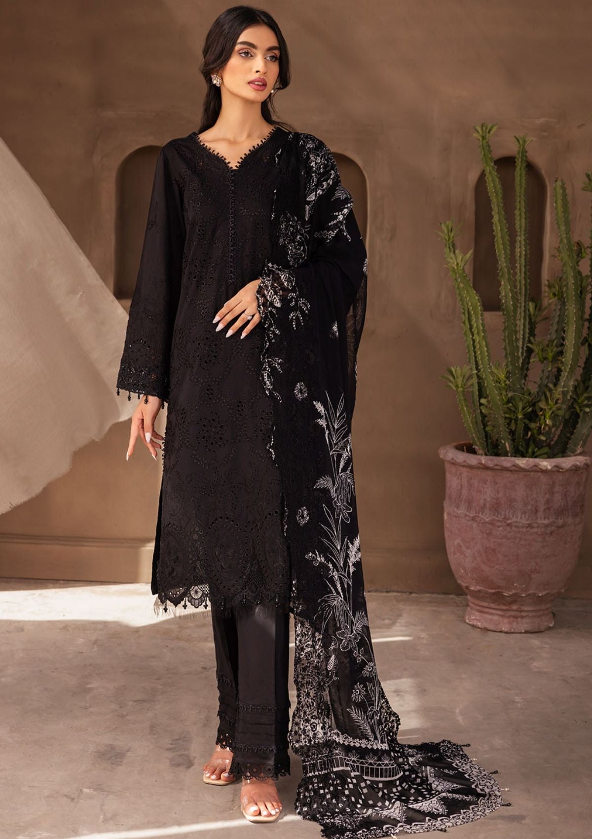 Lawn Collection - Nureh - Koyal - Monochrome - B#06