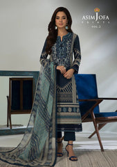 Lawn Collection - Asim Jofa - Basic - Print - 3 Pcs - AJBP#46