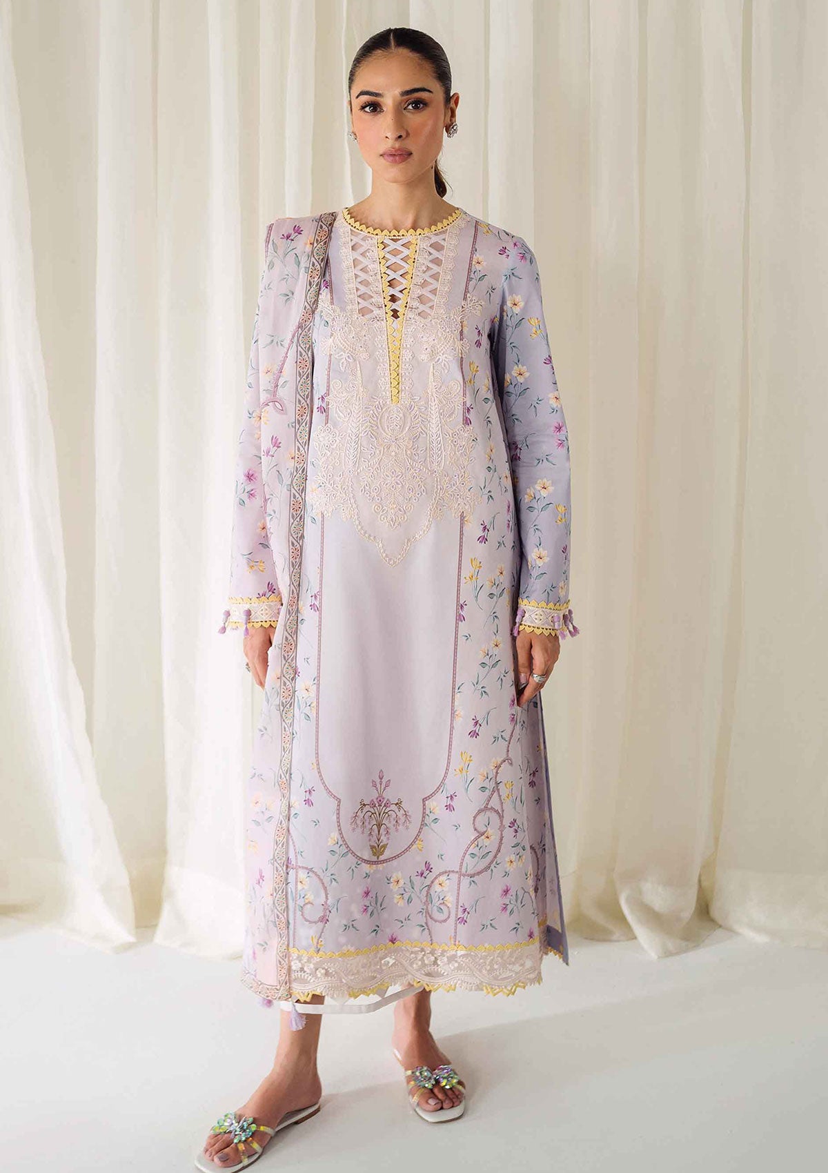 Lawn Collection - Qalamkar - Q Prints 24 - AR#06 - Orane