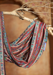 Pashmina Jamawar Scarf D#43 - Skin