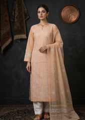 Formals - Riwaj - Fancy 26 -  Ari & Mukesh Work - 2 Pcs - D#01 - Peach 1