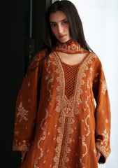 Winter - Neeshay - Reverie Karandi Unstitched 26 - RUSSET