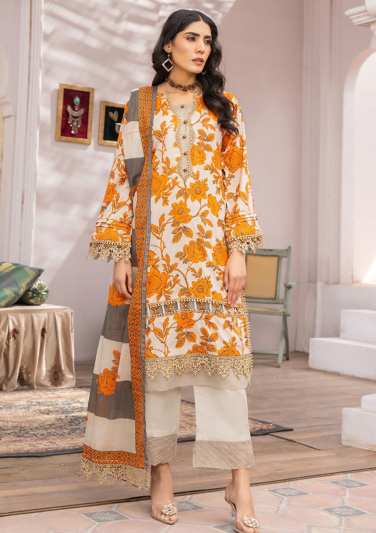 Lawn Collection - Humdum - Rang e Noor - HRN#06