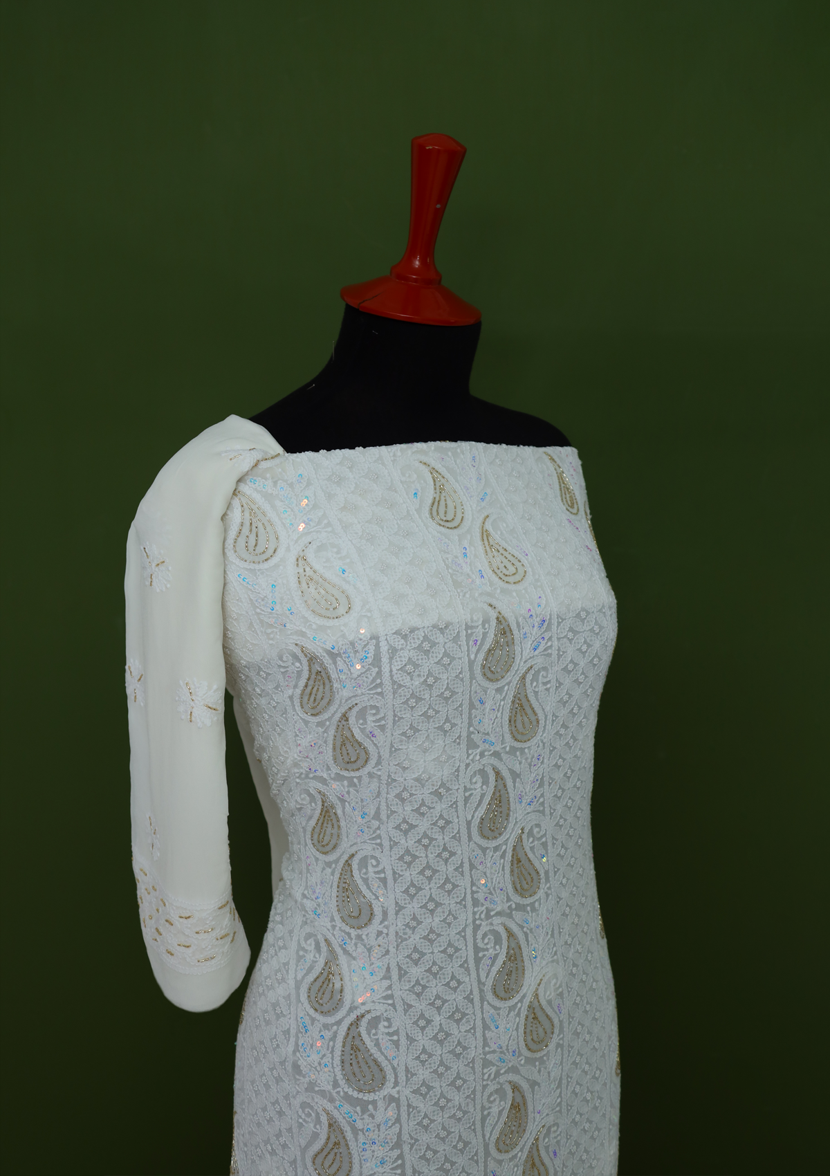 Formal Dress - Bahawalpuri Pehnawa - Crinckle - Mukesh Work - MW#18