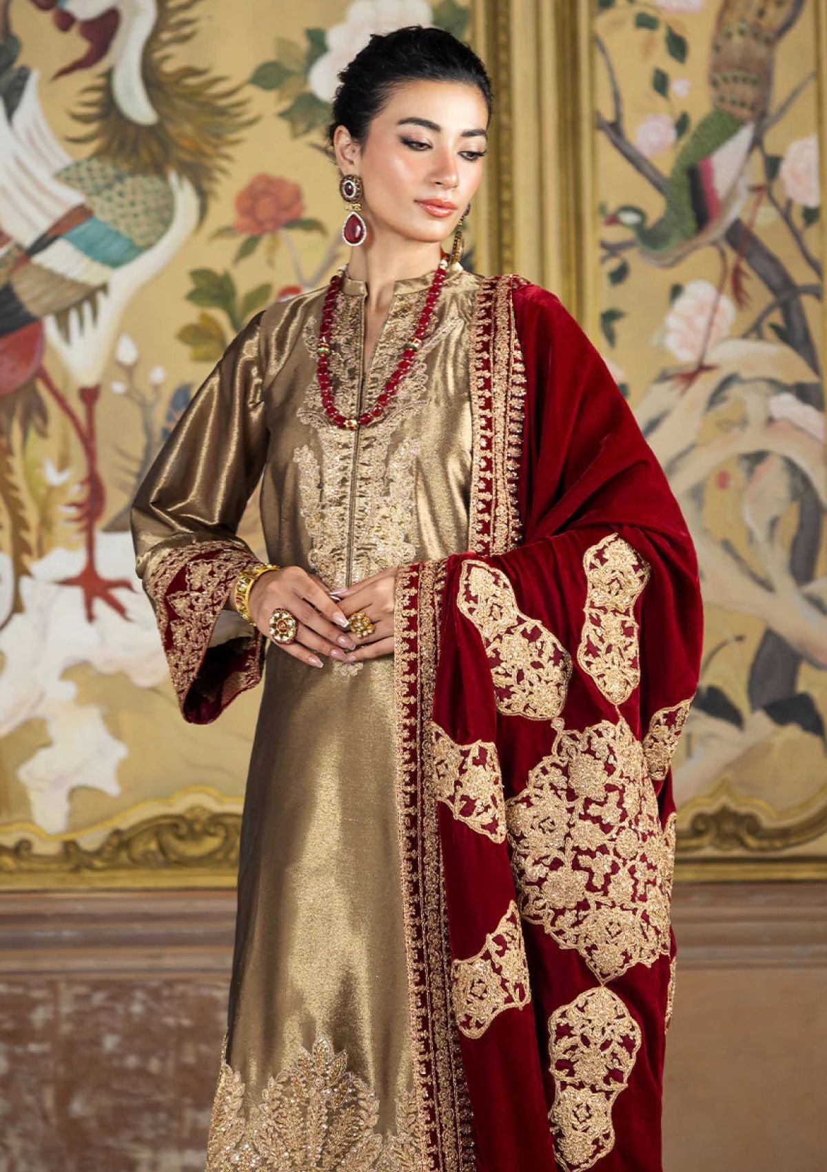 Winter Collection - Zainab Chottani - Velvet Unstitched 24 - D#6 - Zerlin