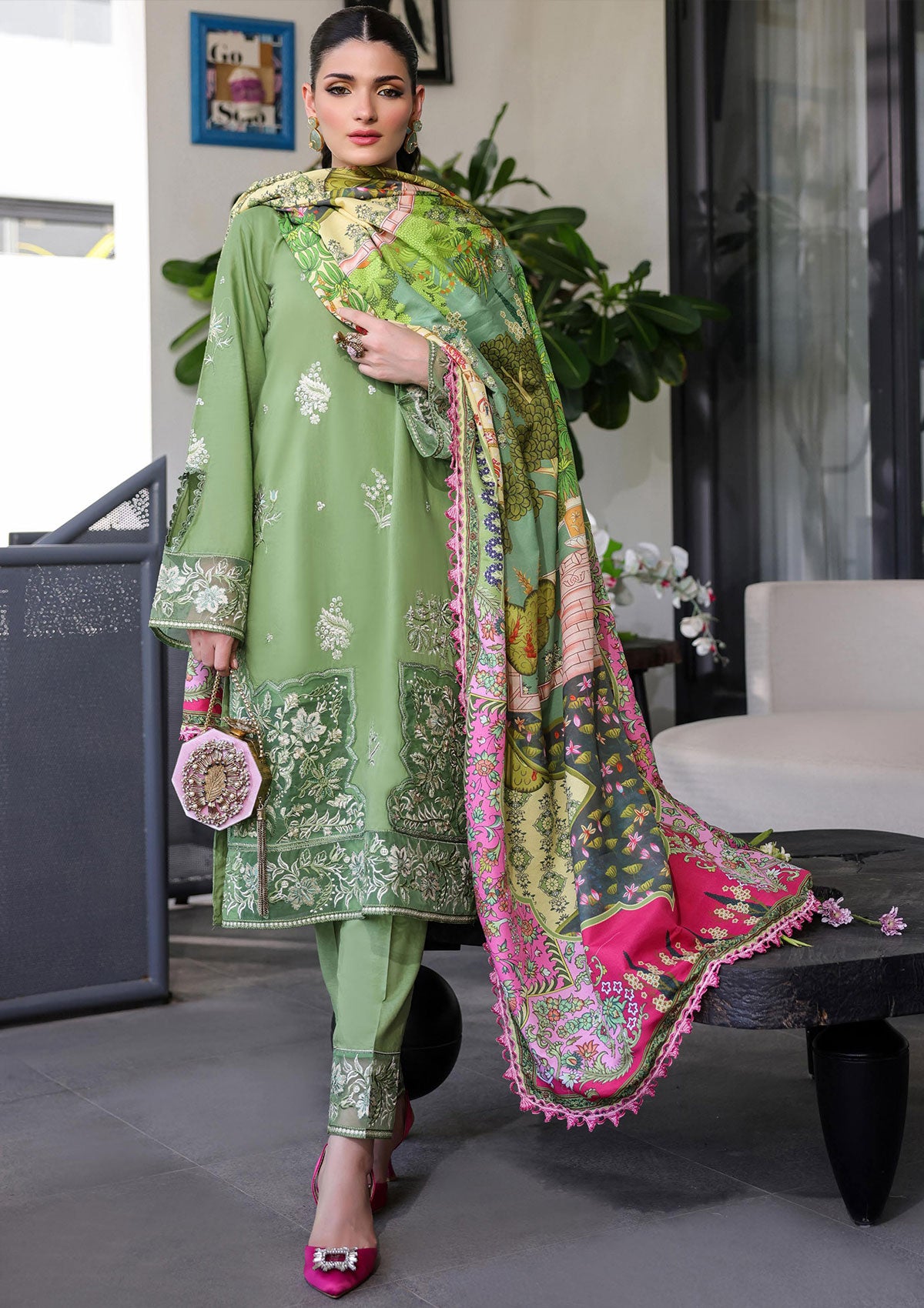 Lawn Collection - Sahane - Sera - SEL24#04 - SAGE