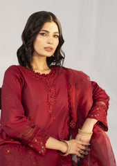 Lawn - Rayasha - Embroidered - RL#1303 - Wine Luxe