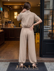 Pret - Moven - Button Up And Gathered Set - Skin