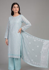 Formals - Riwaj - Fancy Bamber Chiffon - 2 Pcs Suit - CBD#2893 - Light Ferozi