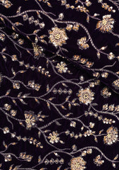 Embroidered Velvet Sitari Work - ASPL#131
