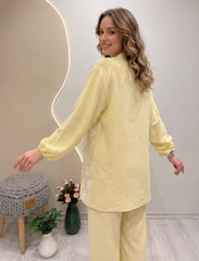 Pret - Moven - Floral Patterned 2 Piece - Butter Yellow