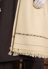 Men Shawls - Wool Shawls - D#08 - Cream