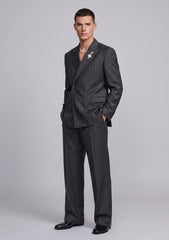 Drapers Pantheon Super 130's Wool Fabric - Navy