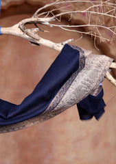 Pashmina Zari Jamawar Scarf D#03 - N Blue