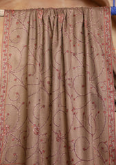 Pashmina Kashmiri Jaaldar Scarf D#37 - Brown