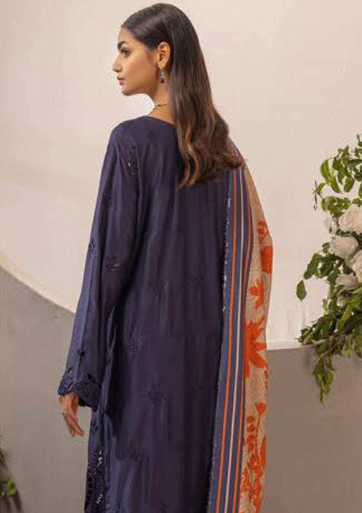 Winter Collection - Mahee's - Exclusive- Embroidered Sateen Marina - MEM#07