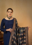 Rubaaiyat - Embroidered Velvet Shawl - D#04