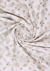 Elite Men China Boski Embroidered 6 Pound Brown Selvage - Golden
