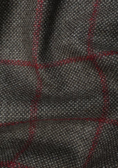Cavani Tweed Silver Cloud Thai Finest Lambs Wool Fabric - R Brown