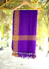 Pashmina Jamawar Shawl D - 33 - Purple