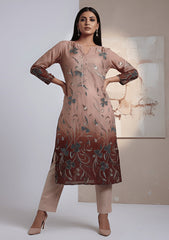 Formals - Riwaj - Imported Silk - 2 Pcs Suit - D#01 - P Peach