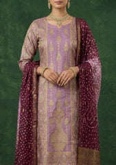 Formals - Riwaj - Fancy Chiffon Jamawar - 2 Pcs Suit - CND#12 - Purple