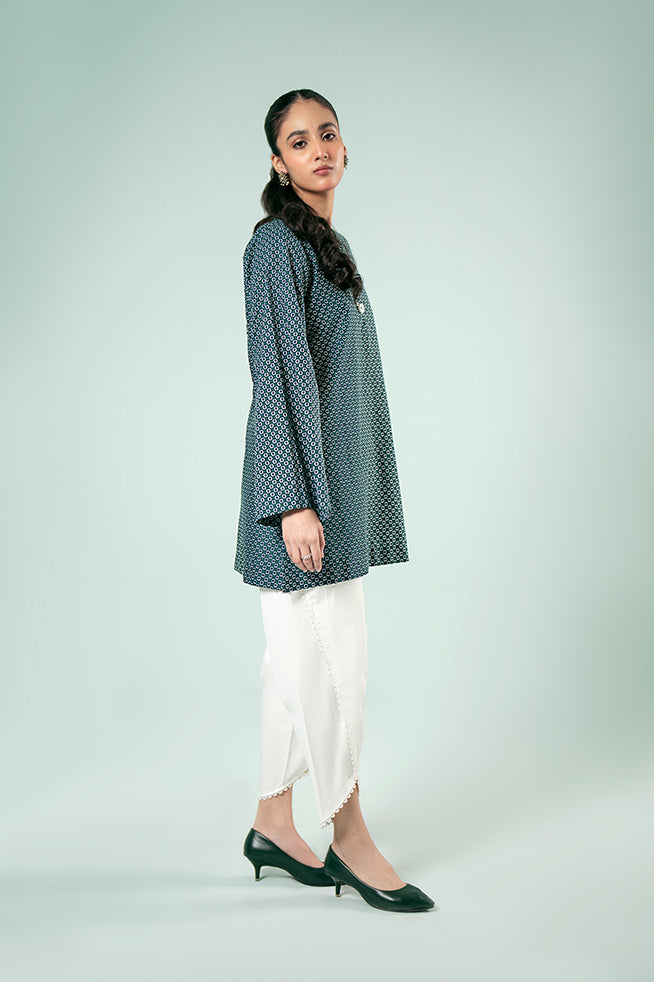 Pret Collection - Fozia Khalid - Basics Vol 3 - Dotted Printed Kurta