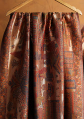 Pashmina Zari Jamawar Shawl D#53 - Rust