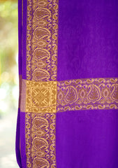 Pashmina Jamawar Shawl D - 33 - Purple