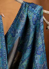 Pashmina Zari Jamawar Shawl D#09 - N Blue
