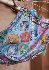 Pashmina Kalamkari Printed Ari Work Scarf D#05 - Multi