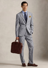 Loro Piana Lightest Super 150's Wool & Silk Fabric - Grey