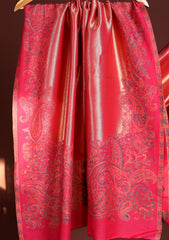 Pashmina Zari Jamawar Shawl D - 40 - SH Pink