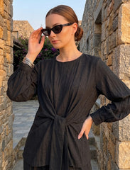 Pret - Moven - Knot Waist Co-ord Set - Black