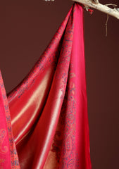 Pashmina Zari Jamawar Shawl D - 40 - SH Pink